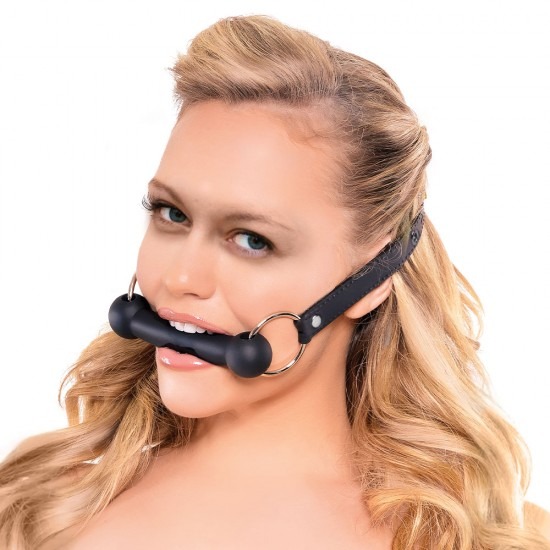 Fetish Collection Silicone Bit Gag Black