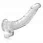 Pure Jelly Curved Dildo With Suction Cup 9 Inches