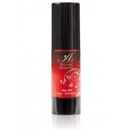 Edible Warming Massage Oil Strawberry 30ml