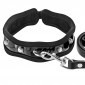 Fetish Tentation Premium Rivet Leather Collar and Lead