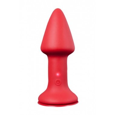 One Touch Vibrating Butt Plug 2 - Red