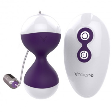 Nalone Miu Miu Remote Control Vibrating Kegel Balls - Purple