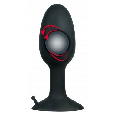 Backdoor Frined Butt Plug With Suction Cup - Large