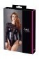Cottelli Collection Lace Wetlook Bodysuit - Black