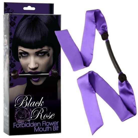 Doc Johnson Black Rose Forbidden Flowermouth Gag – Purple