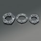 Triple Cock Ring Set (3 Pack) - Clear