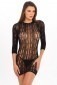 Rene Rofe Exotic Geometry Mini Dress - Black