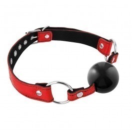 Fetish Tentation Premium Leather Harness Ball Gag