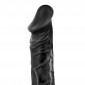 Real Bruce Black Dildo With Balls and Suction Cup 8 Inch