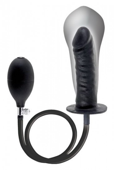Inflatable Baron Black Dildo 6.5 Inch