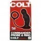 Colt Commander Probe & Penis Ring Prostate Stimulator - Black