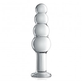 Glossy Toys Beaded Glass Butt Plug 7 Inches