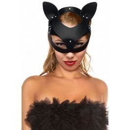 Fetish Tentation Leather Cat Mask