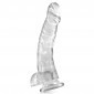 Pure Jelly Curved Dildo With Suction Cup 9 Inches