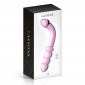 Glossy Toys Beaded Glass Anal Dildo 8.5 Inch - Pink