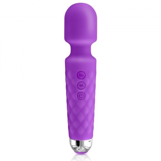 Love Wand Rechargable Mini Massage Vibrator - Purple