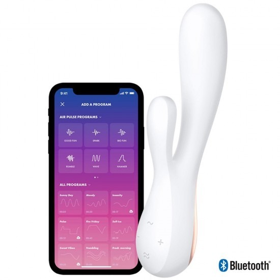Satisfyer Mono Flex App Controlled G-spot Rabbit Vibrator - White