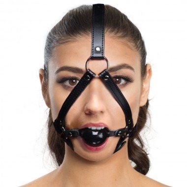 Strict Head Harness With Ball Gag