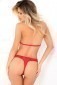 Rene Rofe Hot Pursuit Lace Bodysuit - Red