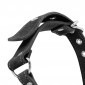Fetish Tentation Premium Suede and Rubber Ball Gag - Black