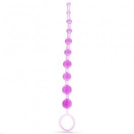 Jammy Jelly Beginner's Anal Beads 10 Inches - Pink