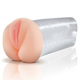 Pipedream Deluxe Vagina and Anal Masturbator - Clear