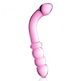 Glossy Toys Beaded Glass Anal Dildo 8.5 Inch