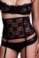 Baci Peekaboo Lace Bra, Cincher & Panty Set