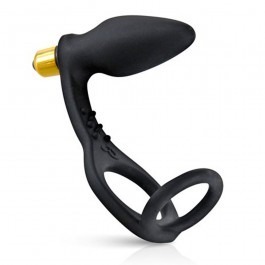 Rocks-Off Pro-Zen 7-Speed Vibrating Butt Plug & Penis Ring