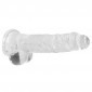 Real Rock Crystal Clear Jelly Dildo 8 Inch