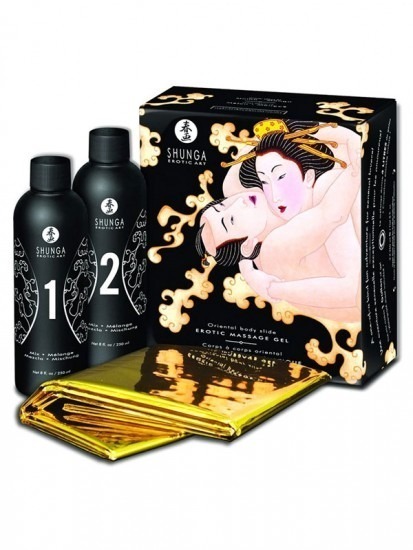 Shunga Oriental Body Slide Erotic Massage Gel Kit