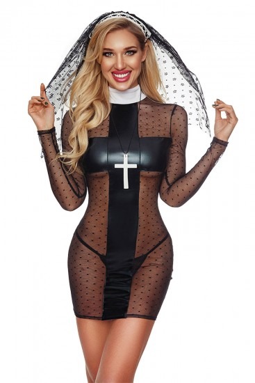 Sinful Nun Costume Set