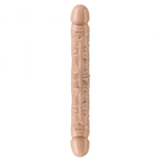 Doc Johnson Double Header Veined Dildo - 12 Inches