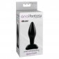 Anal Fantasy Small Silicone Butt Plug - Black