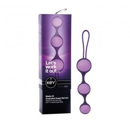 Key by Jopen Stella III Graduated Kegel Ball Set - Purple