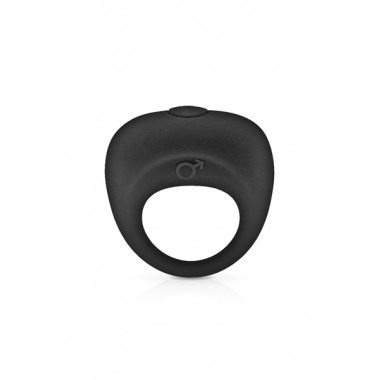 Glamy Vibrating Penis Ring - Black