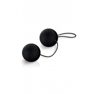 Silky Smooth Duo Ben Wa Balls - Black
