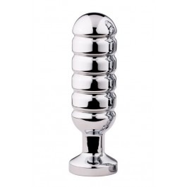 Metallic Zone Anal Butt Plug -  Silver