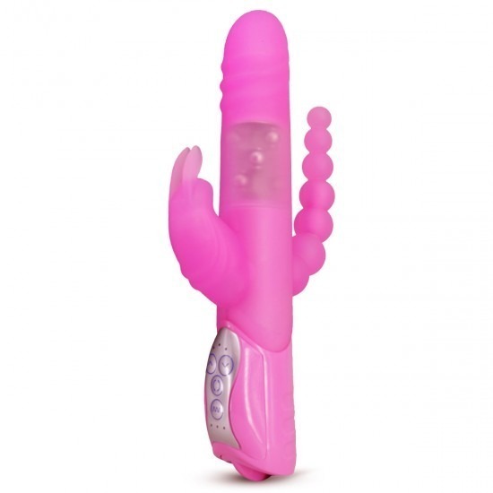 Layla Ortensia Triple Action Rabbit Vibrator - Pink