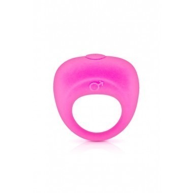 Glamy Vibrating Penis Ring - Pink
