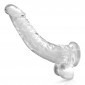 Pure Jelly Curved Dildo With Suction Cup 9 Inches