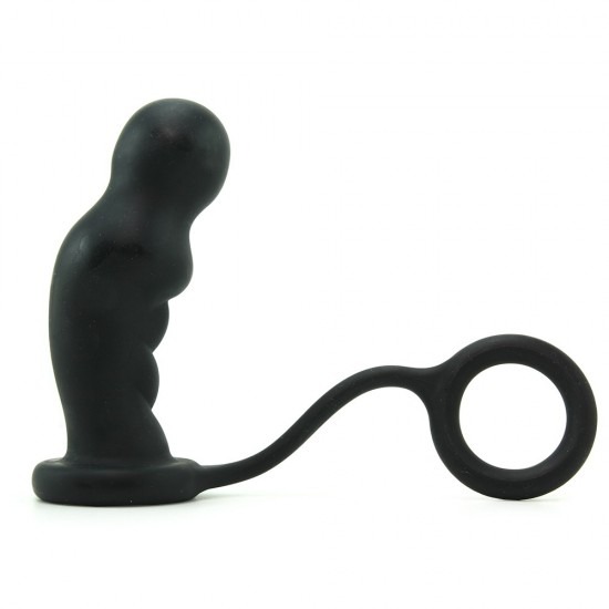Colt Commander Probe & Penis Ring Prostate Stimulator - Black