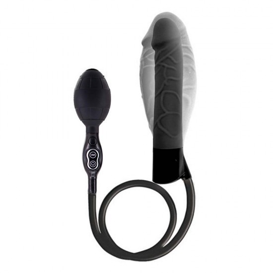 Inflatable Vibrating Dildo 8 Inch