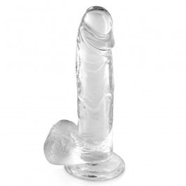 Pure Jelly Clear Suction Cup Dildo 8 Inches