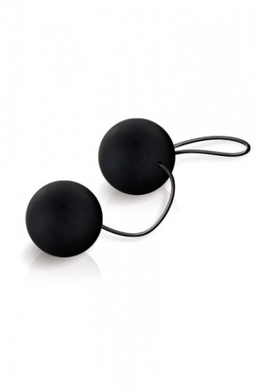 Silky Smooth Duo Ben Wa Balls - Black