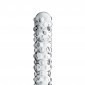 Glossy Toys Nubby Textured Glass Dildo 7 Inch