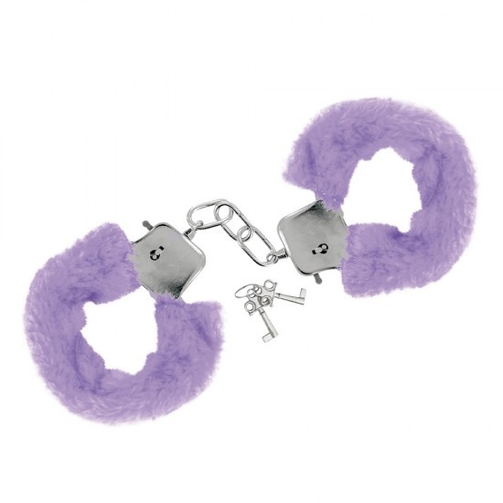 Furry Fun Handcuffs Plush - Purple