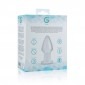 Gildo Handmade Glass Butt Plug - Clear