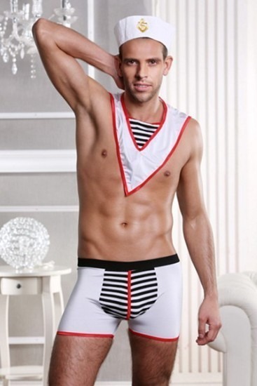 Men's 3 Piece Sailor Fantasy Costume 