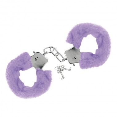 Furry Fun Handcuffs Plush - Purple
